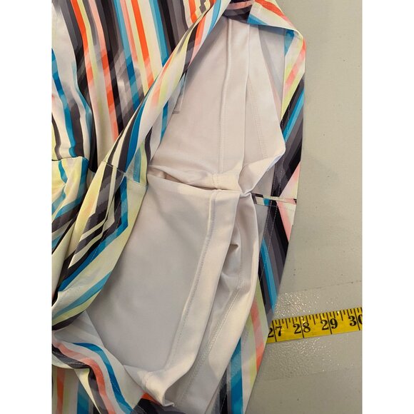 Slazenger Chevron Print Stretch Skort Skirt SMulti-Color Poly Spandex Size 4 - Picture 8 of 12